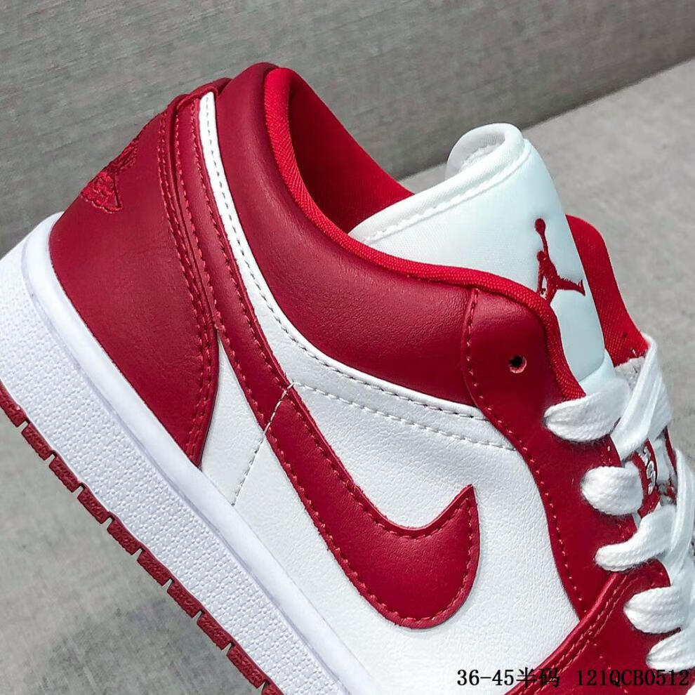 【官方旗舰】aj女鞋1 low 体育红白红芝加哥经典低帮板鞋薄款夏季运动