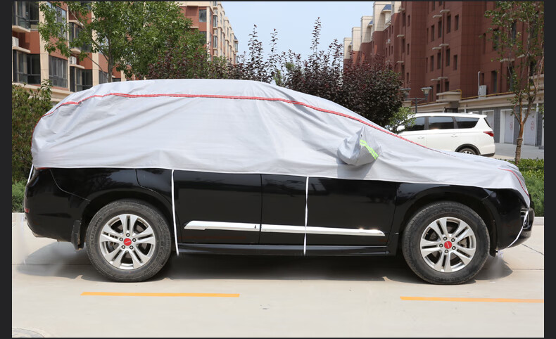 奔驰c260l车衣奔驰c200l半罩e300l车顶罩glc260l防晒防雨冬季 银色