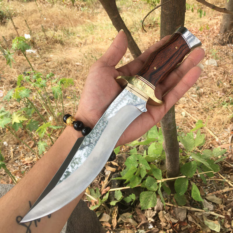 尼泊尔军弯刀sa78刀具防身刀户外小刀高硬度直刀求生刀野外生存小刀