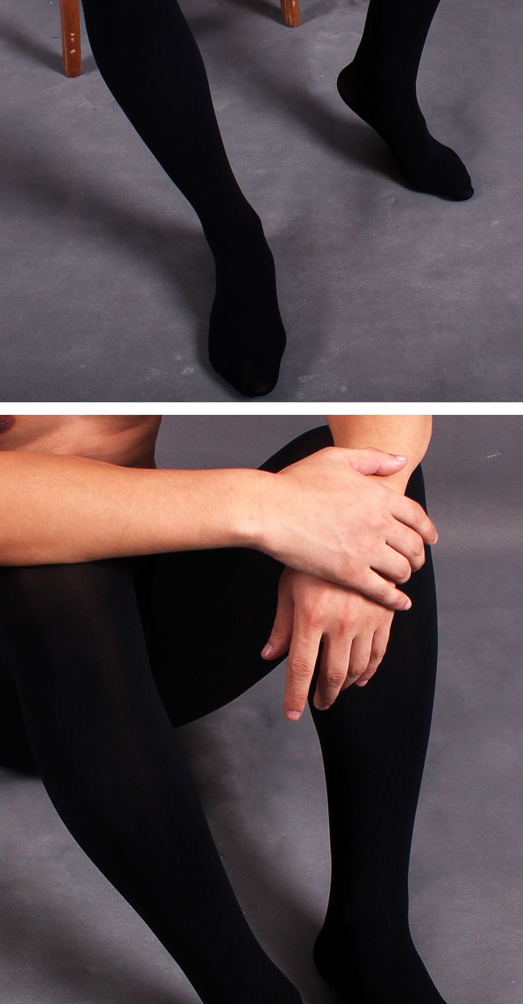 60光腿神器男男士秋冬光腿神器连裤袜丝袜200d加厚保暖春秋打底裤袜