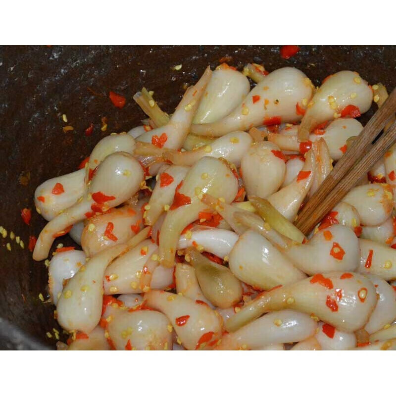 泡荞头湖南农家自制酸辣荞头开胃下饭菜酸叫头泡菜酸辣蕌头