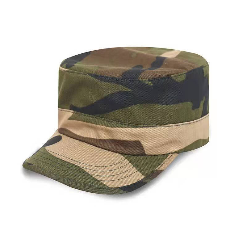 21式迷彩帽迷彩帽子新款劳保工作帽学生军训帽遮阳防晒平顶鸭舌帽工地
