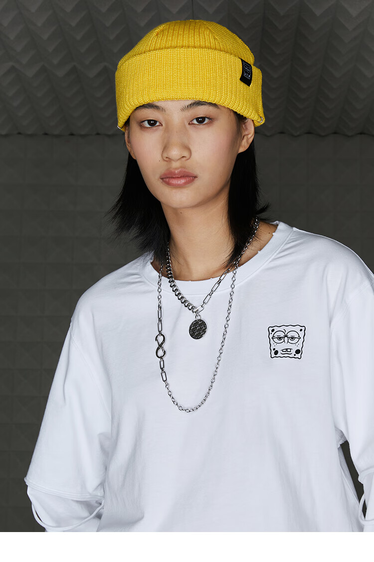 omto项链女新款双层项链女小众设计感项链女锁骨链女简约气质银色