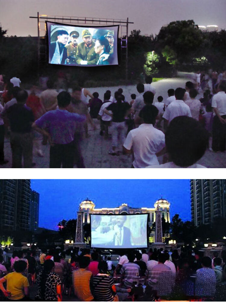 老式电影幕布60200英寸流动投影幕布可折叠软幕便携可以清洗72寸