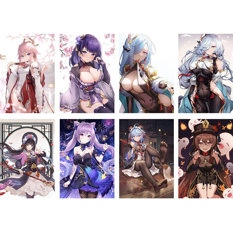 魈神里凌人达达利亚二次元新款高清宿舍墙贴动漫壁纸 【原神h款】