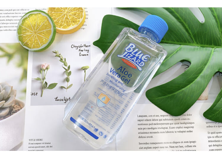 蓝蜥蜴芦荟胶213ml晒后修护舒缓凝胶镇静肌肤保湿滋润天然温和七夕送