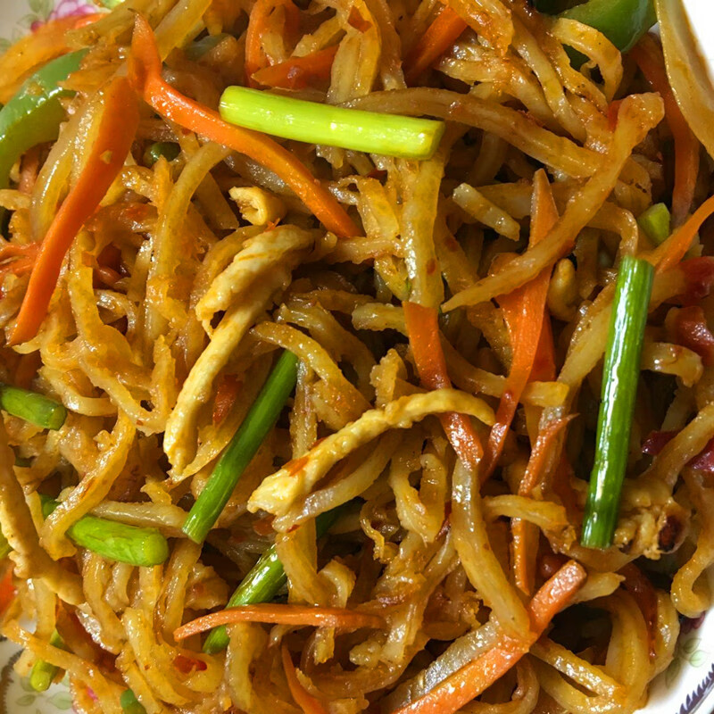 饼丝炒饼丝5斤5袋装河北特产美食手工现做炒饼丝焖饼饼条