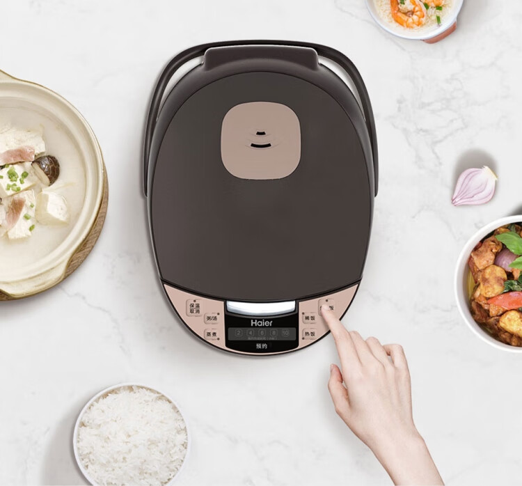 海尔haier电饭煲锅4l5l升7人家用多功能全自动智能大容量蒸米饭锅10