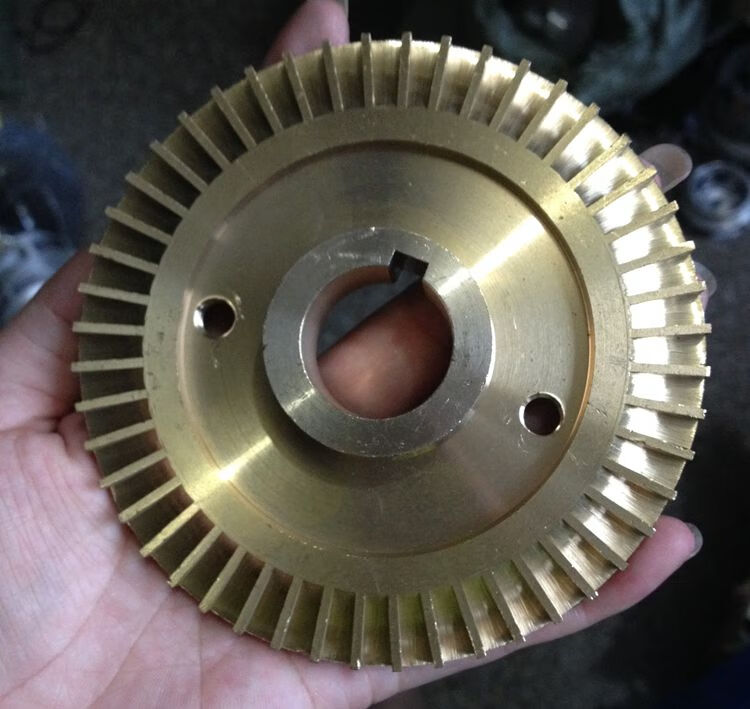 w型旋涡锅炉增压泵双面叶轮消防稳压泵铜叶轮配件外径110mm内孔20mm