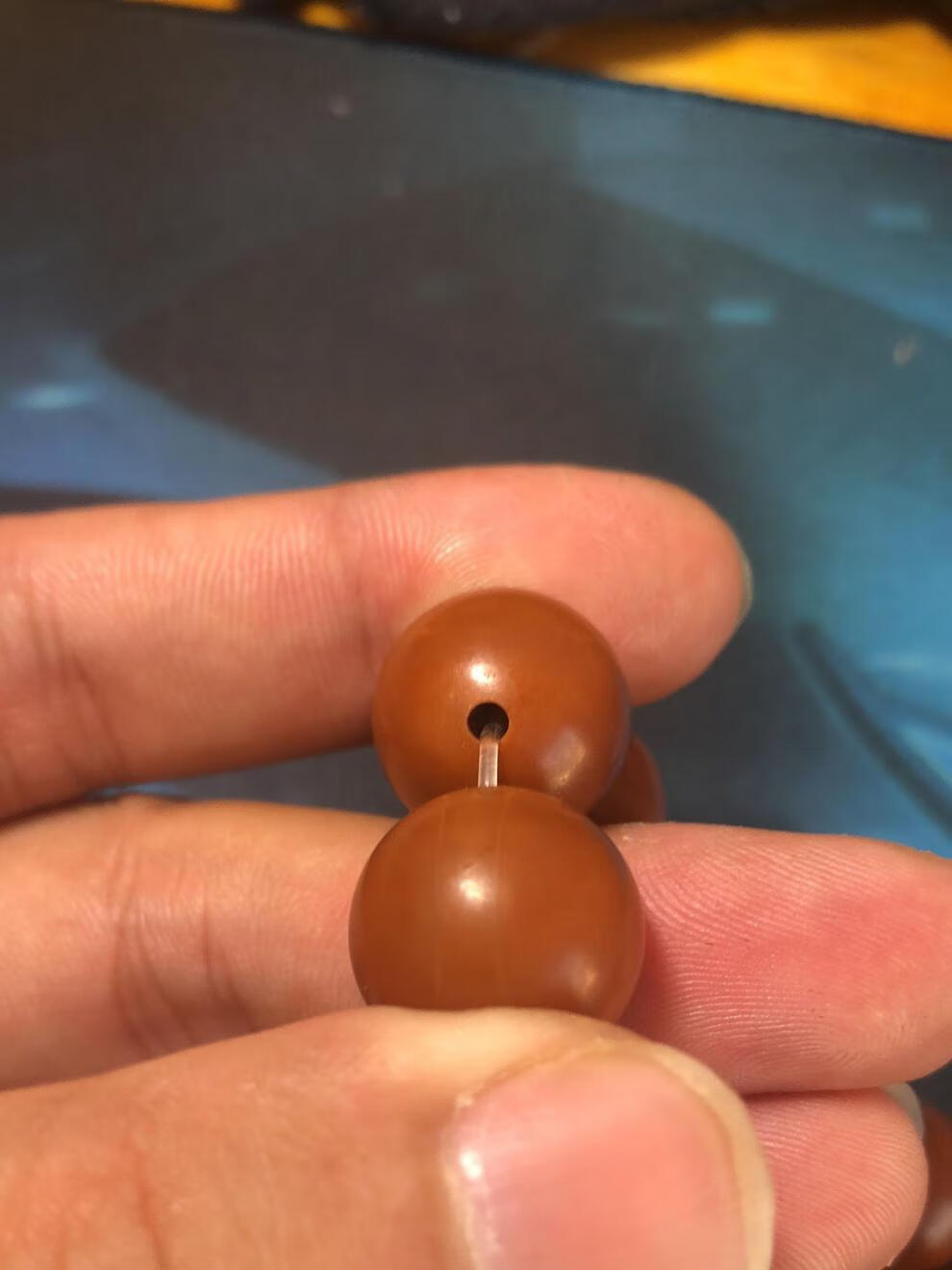 时尚配饰橄榄核铁核正圆光珠手串颜色红润百年铁树橄榄核生日礼物节日