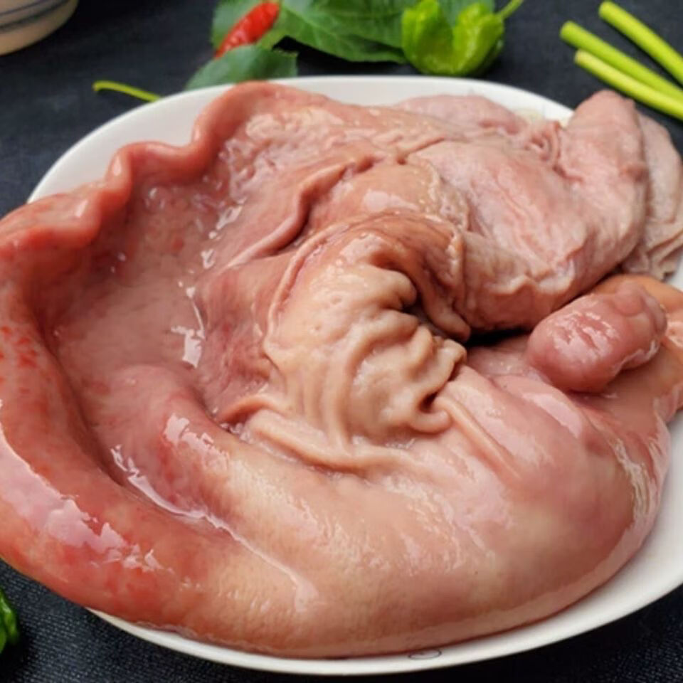 顺丰速运新鲜猪肚子土猪肚黑猪肚生猪肚猪胃去油新鲜猪肚2只装尝鲜款
