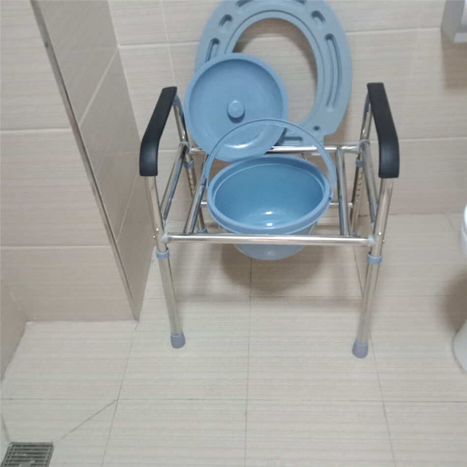 坐便椅老人孕妇老年人移动厕所坐便器凳简易坐厕椅子马桶增高大便3848