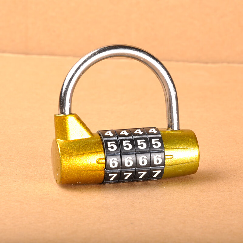金属健身房游泳馆瑜伽馆防盗门学生宿舍4位防盗窃数字挂锁yf206215位