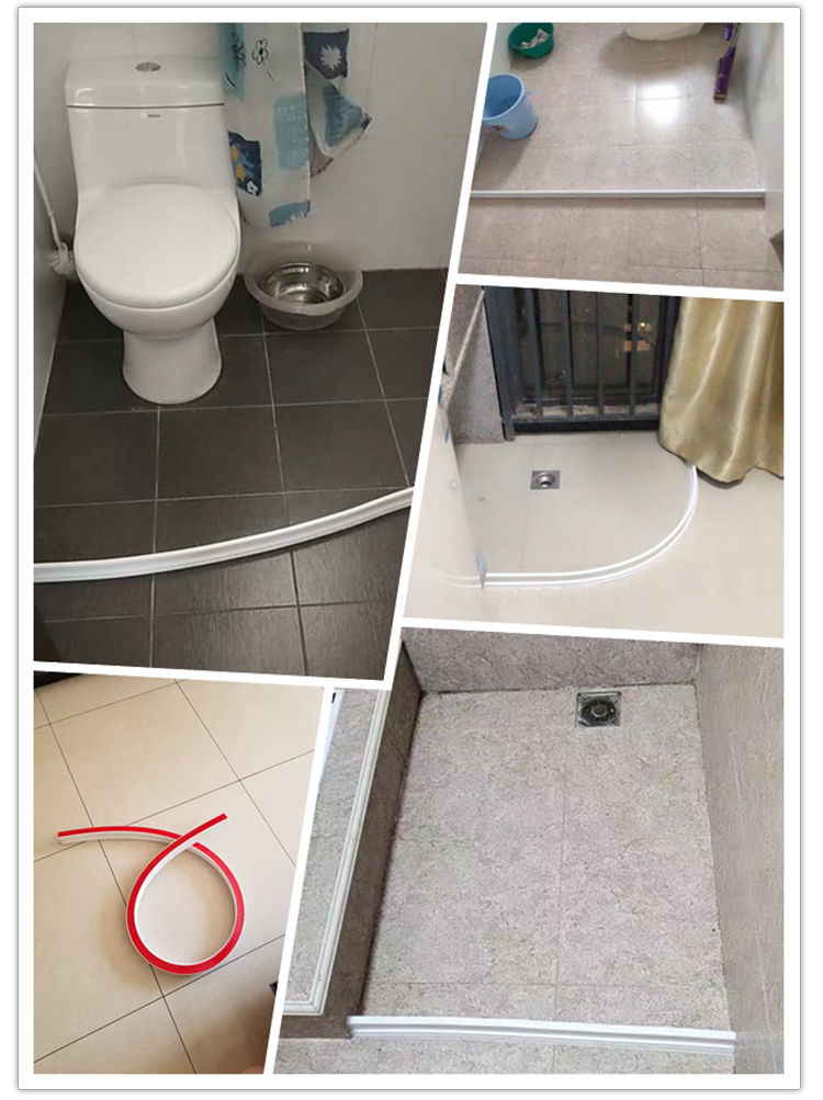 淋浴房挡水条浴室自粘卫生间隔水台面挡水阻隔水条干湿分离可弯曲