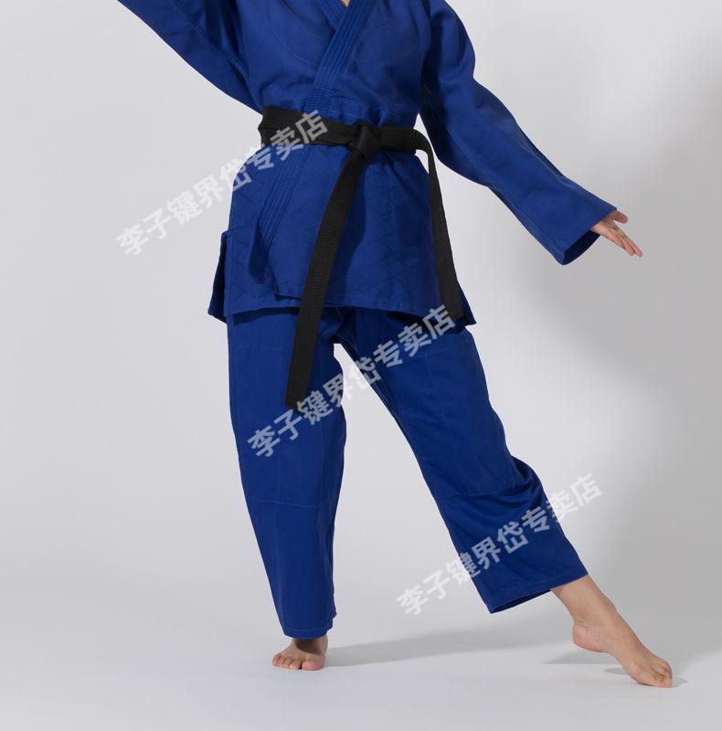 成人儿童合气道服柔道服居和道服合气道服装巴西柔术道服jc857蓝色110