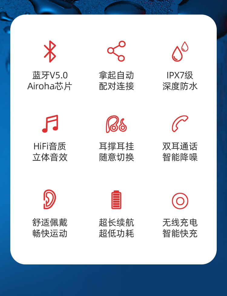 纽曼(newmine)l1 真无线蓝牙耳机分体式手机耳机 高阶运动耳机 收纳