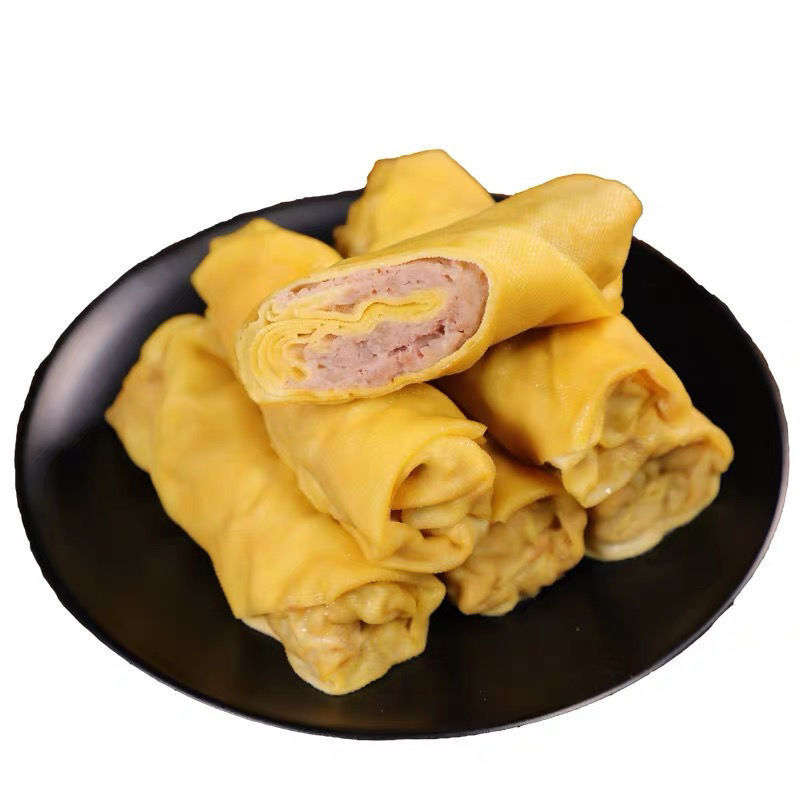鲜肉上汤百叶包新鲜速冻豆腐皮包肉百叶包猪肉火锅快餐食堂50个装100