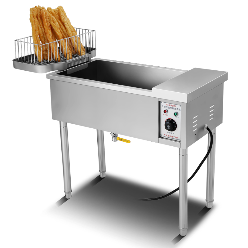 森宇缘炸油条机商用立式单缸大容量电炸锅炸炉麻球自动恒温炸油条专用