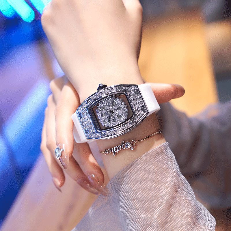 理查德米勒手表联名同款理查德时来运转表2021年新款镂空旋转酒桶形女