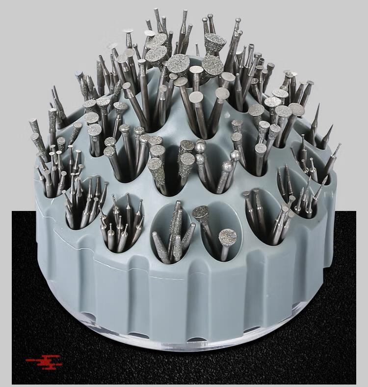 电动玉雕工具金刚砂磨头套装原石打磨去皮翡翠开窗玉石雕刻磨针赌石