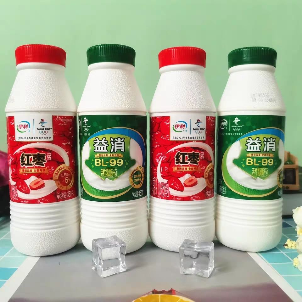 益消酸奶原味红枣味酸奶450g5瓶口味备注新日期红枣5瓶