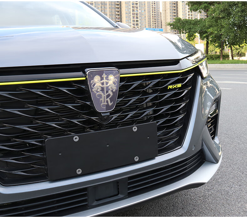 适用于荣威rx5plus改装车标贴中网标立体金属个性车身侧标装饰贴rx5