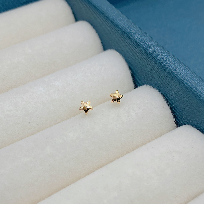 五角星星耳钉简约时尚个性百搭睡觉不用摘迷你耳饰小巧韩潮人耳环生日