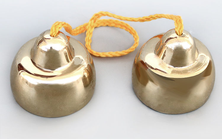 曲美思碰钟铜铃响铜大中小号碰铃乐器专用甩子剧团乐队撞铃名族打击