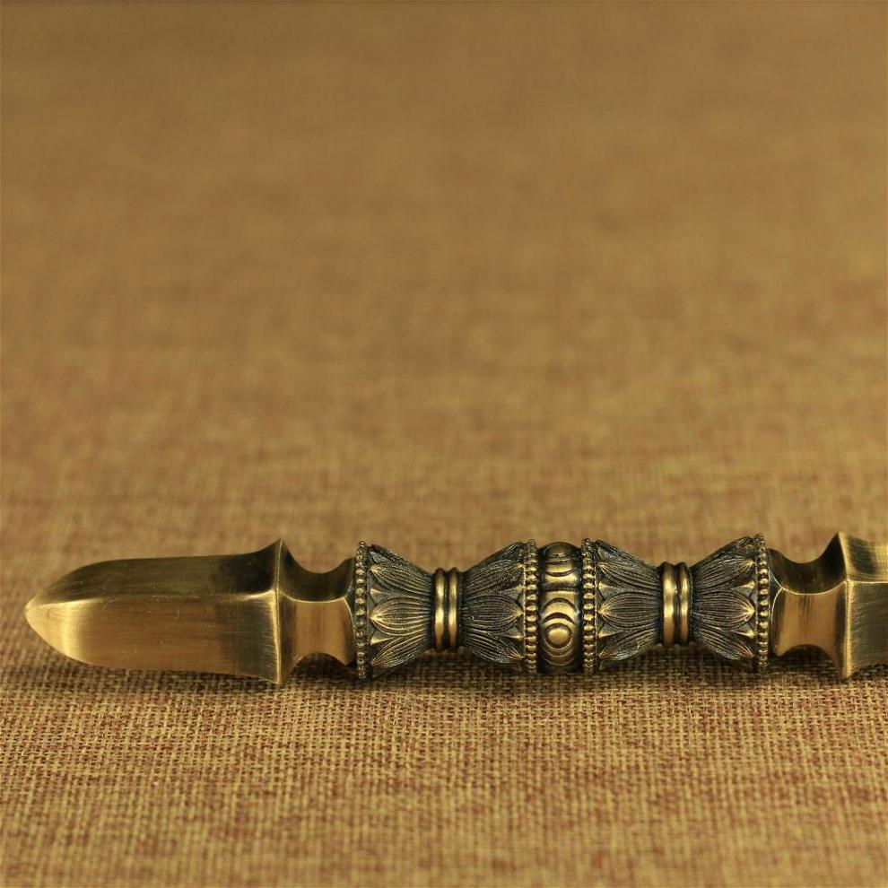 【提伯斯】佛像唐密真言宗独股杵16cm 合金金刚杵降魔杵法器宝杵 一字