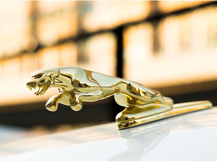 适用于捷豹车标立标金属标xjlxflxfxjxel改装引擎机盖车头装饰立标