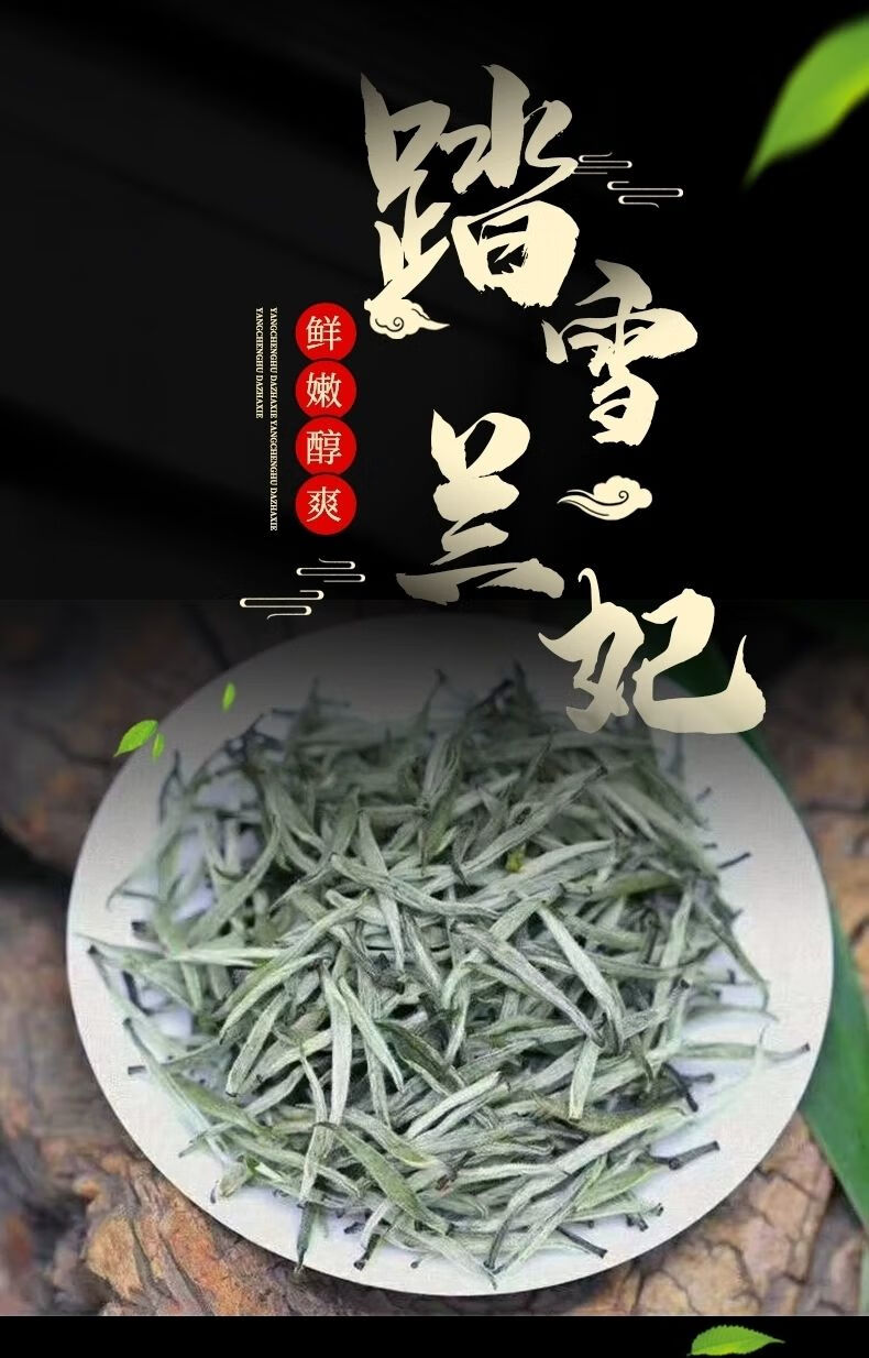 踏雪级兰妃茶2021新茶兰花茶明前单芽嫩芽绿茶踏雪兰妃特级茶叶兰妃