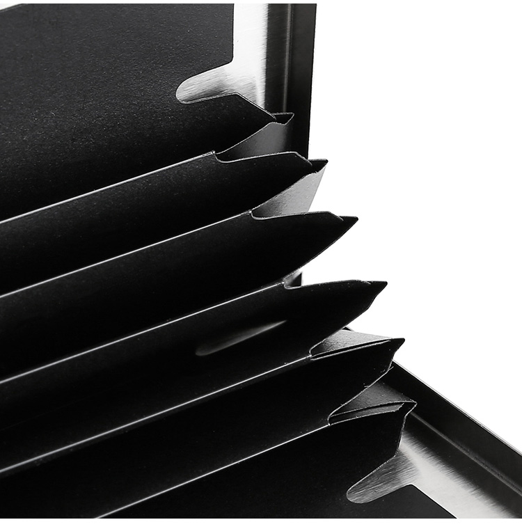 泰斯威不锈钢卡包卡包金属卡片包防消磁简约卡片夹不锈钢小卡盒名片