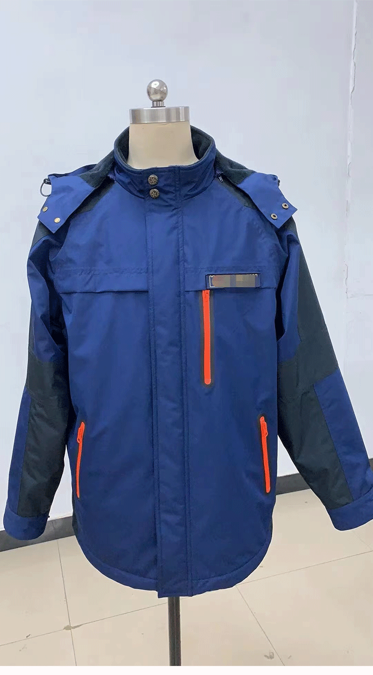 火焰蓝冲锋衣 军旭特种冲锋衣防风防寒加绒保暖火焰蓝外套男女款上衣