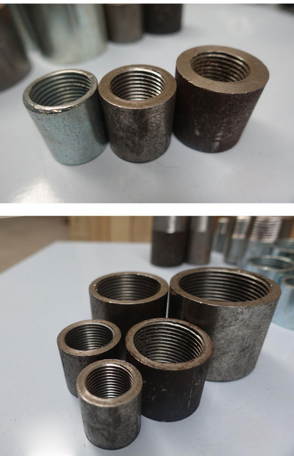 镀锌熟铁管内丝口直通直接头内牙可焊接内丝dn8dn100加长加厚4分姜