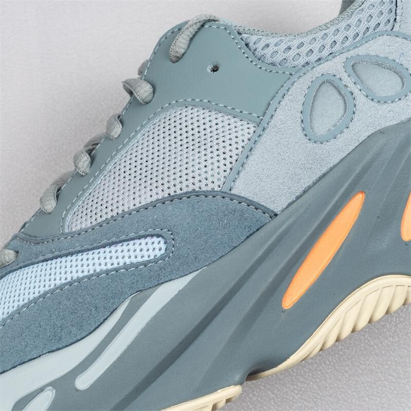 帅电700v2brightblue椰子老爹鞋灰粉休闲跑鞋男女运动鞋eg7597eg7597