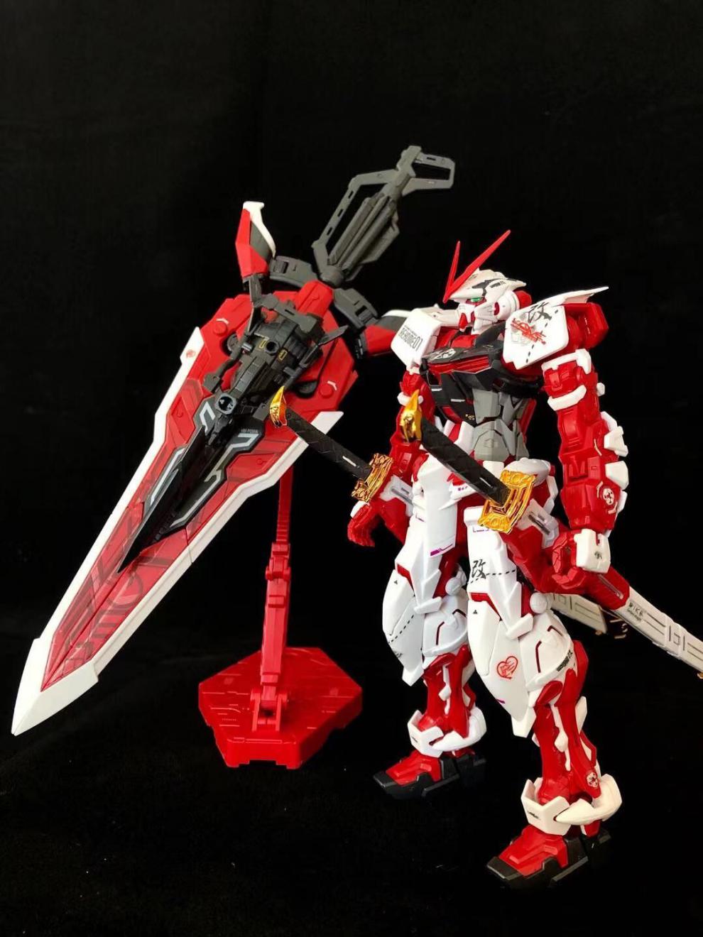 大班高达模型蓝异端d型mg11006601红异端改6649拼装玩具顺丰独角兽