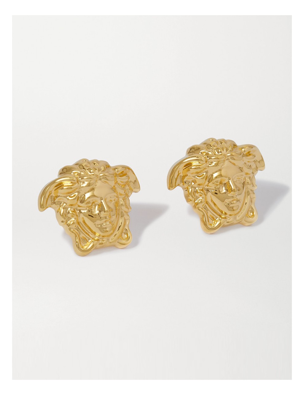 versace 范思哲 新款男女通用黄铜美杜莎头像耳钉【礼盒装】dg25591