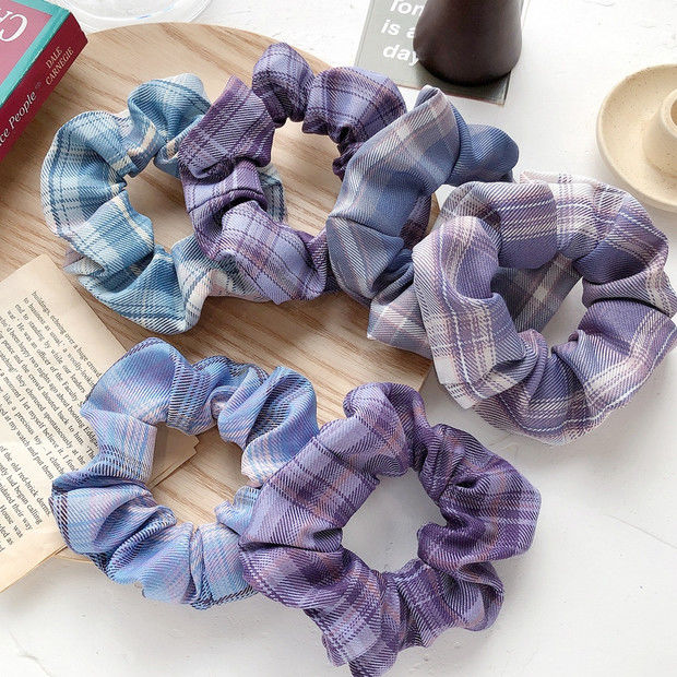 精选好礼jk制服新潮大肠发圈甜心发饰绑头发女粗发绳日韩扎发头马尾