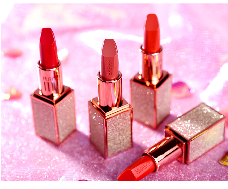 朱砂橘口红杏橘色奶油橘色系金桔橙黄橘子汽水女学生网红款星空 344