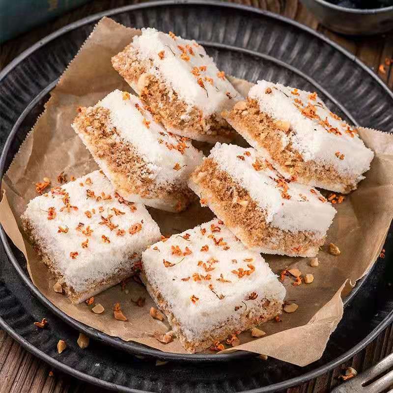 拍二发三温州特产传统手工桂花糕250克