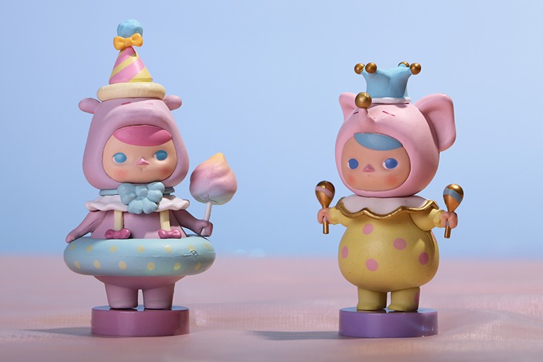 麦鸿狄毕奇精灵圣诞巡游系列盲盒泡泡马特隐藏款整套小鹿波克马戏团