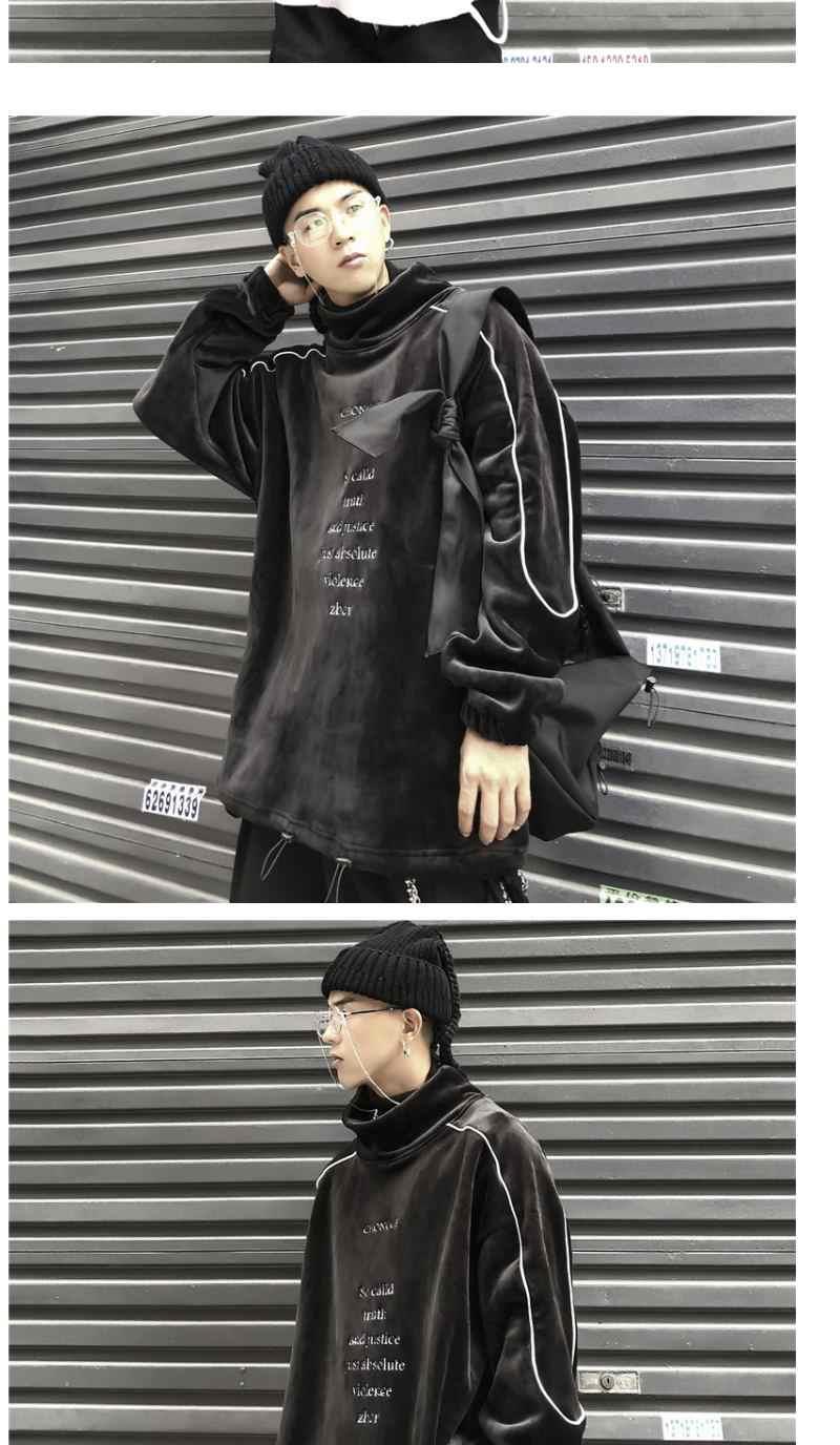 山本暗黑男女秋冬天脏辫毛线帽保暖针织帽子潮人嘻哈多功能黑色可调节