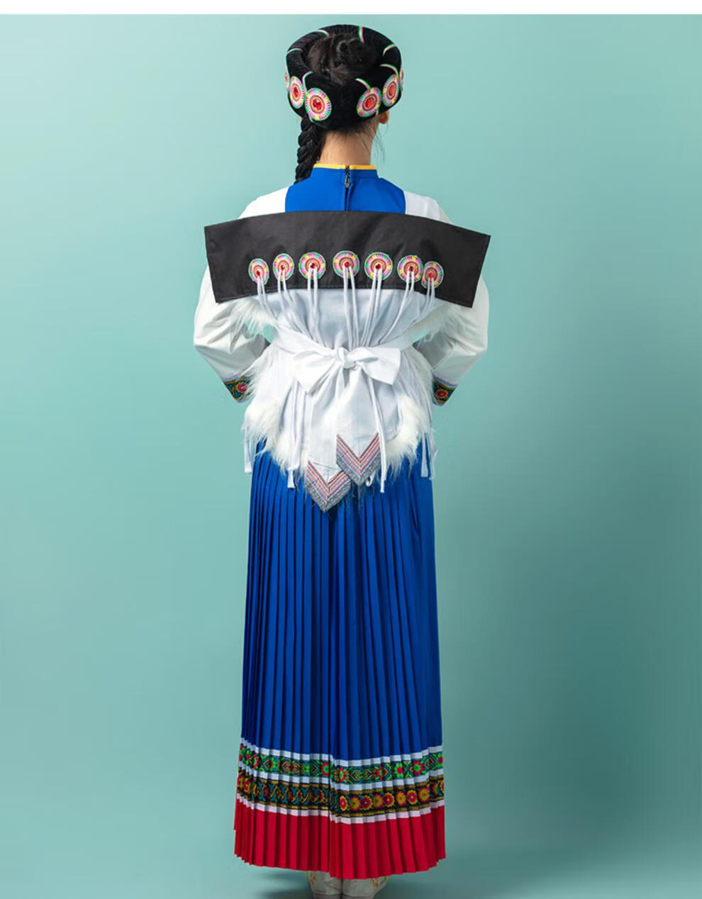 木村南云南纳西族服装女56个少数民族服饰成人丽江披星戴月摄影旅拍