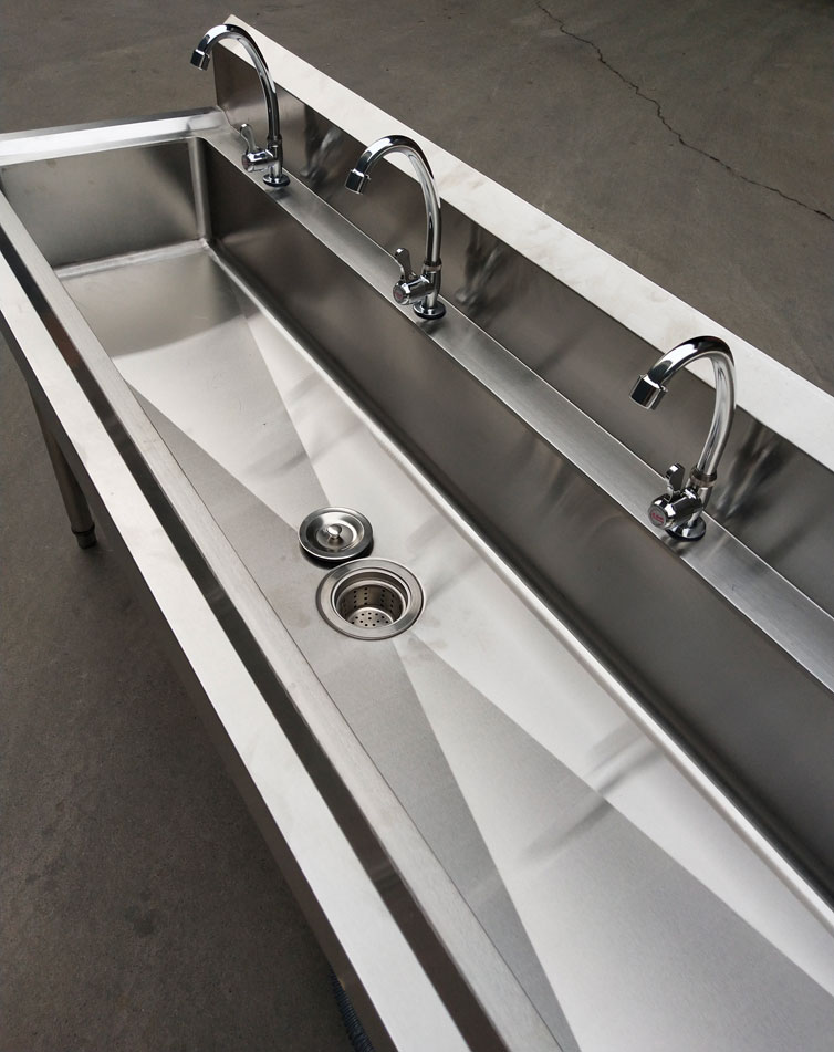 商用不锈钢水槽水池洗手池洗刷池洗碗池洗菜池盆学校食堂长条定做单槽