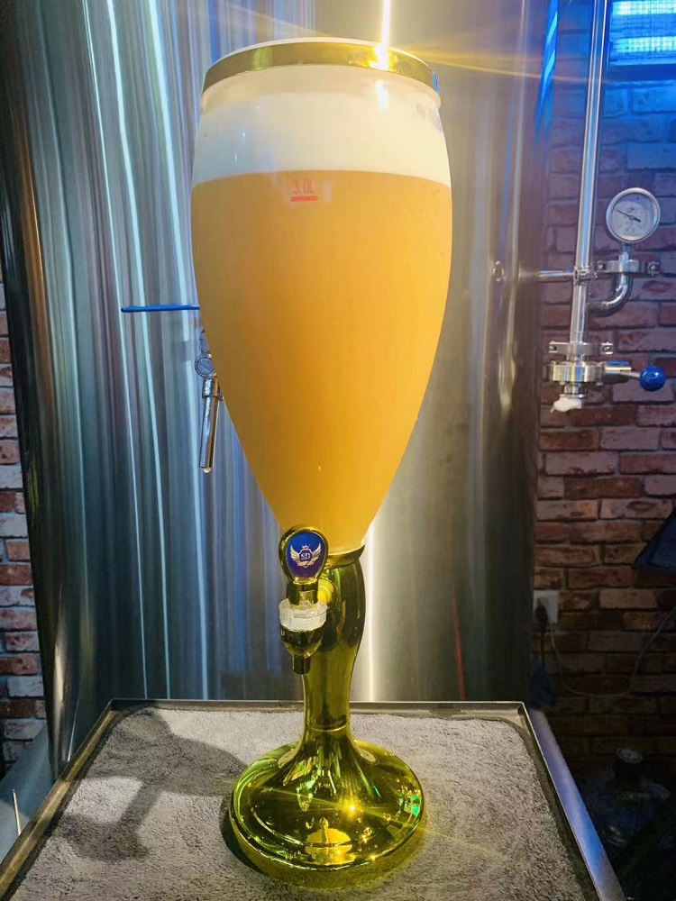 2021新品海伦司同款创意七彩发光扎啤炮酒吧商用酒炮3升啤酒炮酒具分