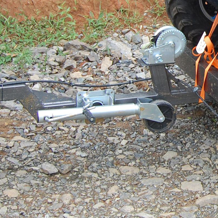 适用拖车升降导向轮房车游艇拖挂手摇升降拖车支架千斤导向支撑架轮