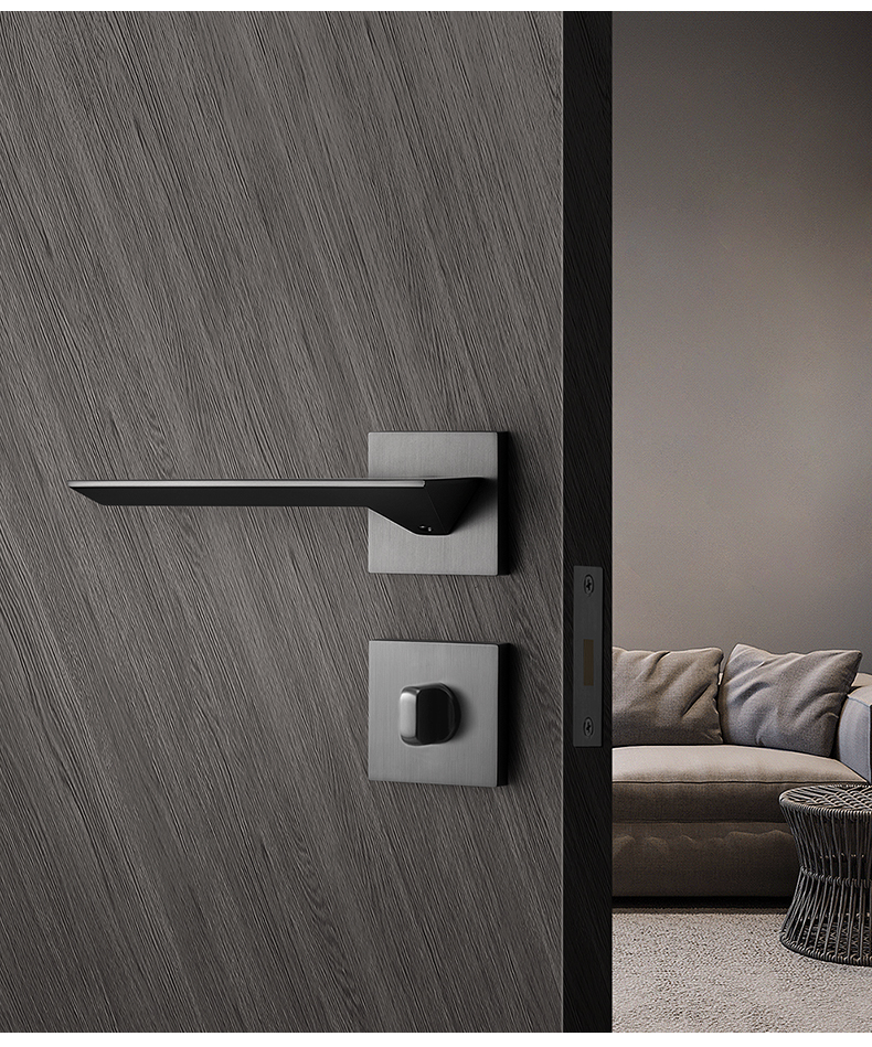 索斯诺隐形门锁双面暗门锁卧室单面锁背景墙储物间门锁衣帽间单面门锁