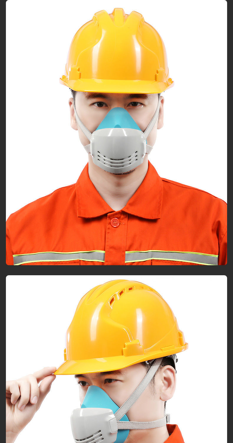 新品猪鼻子口罩防尘口罩硅胶防工业粉尘过滤棉透气打磨水泥煤矿木工