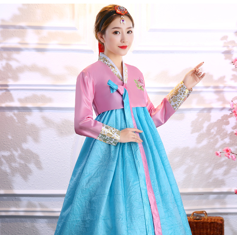 朦胧杏少数民族服装女朝鲜族韩国传统大长今古装成人舞蹈表演服韩服