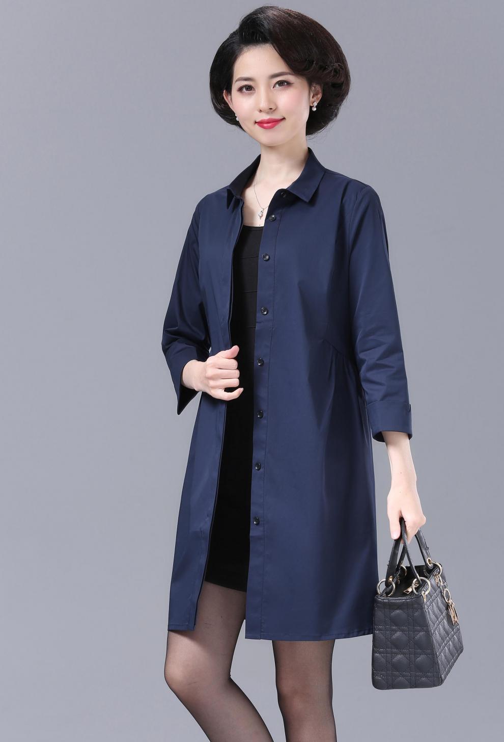 卡帝乐鳄鱼【高端女装】中老年女装外套春秋薄款2021新款妈妈装洋气